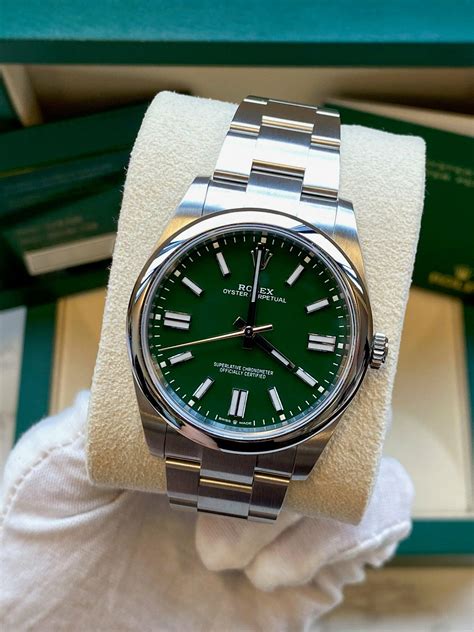 green Rolex oyster perpetual